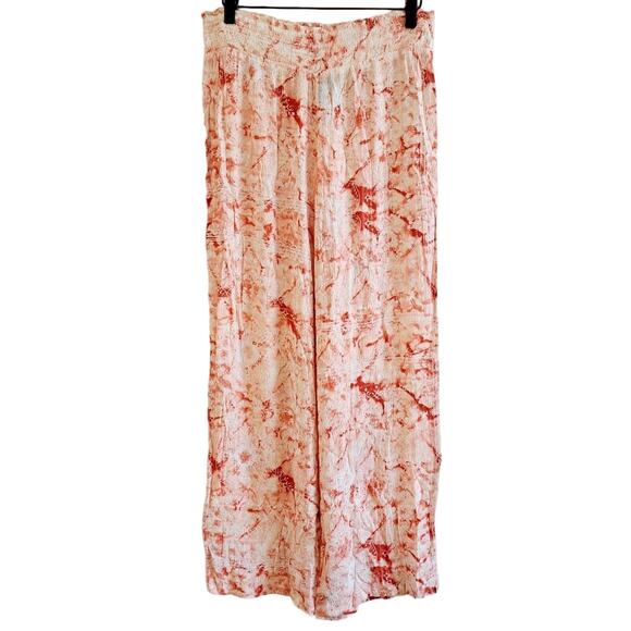 JM Collection Tie Dye Wide Leg Pull On Pants - Picture 1 of 8